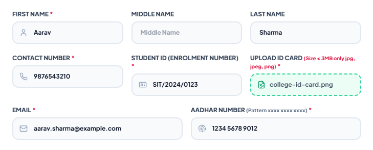 06-personal-details Student Registration Process of National Internship Portal for Students 2026 in Details