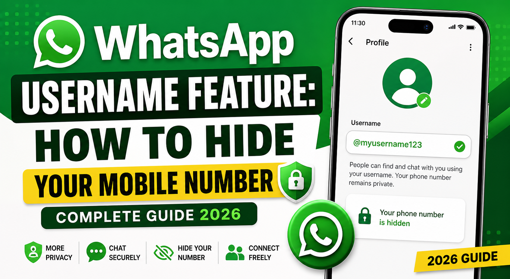 How to Hide Your Mobile Number on WhatsApp (New Username Feature Explained)