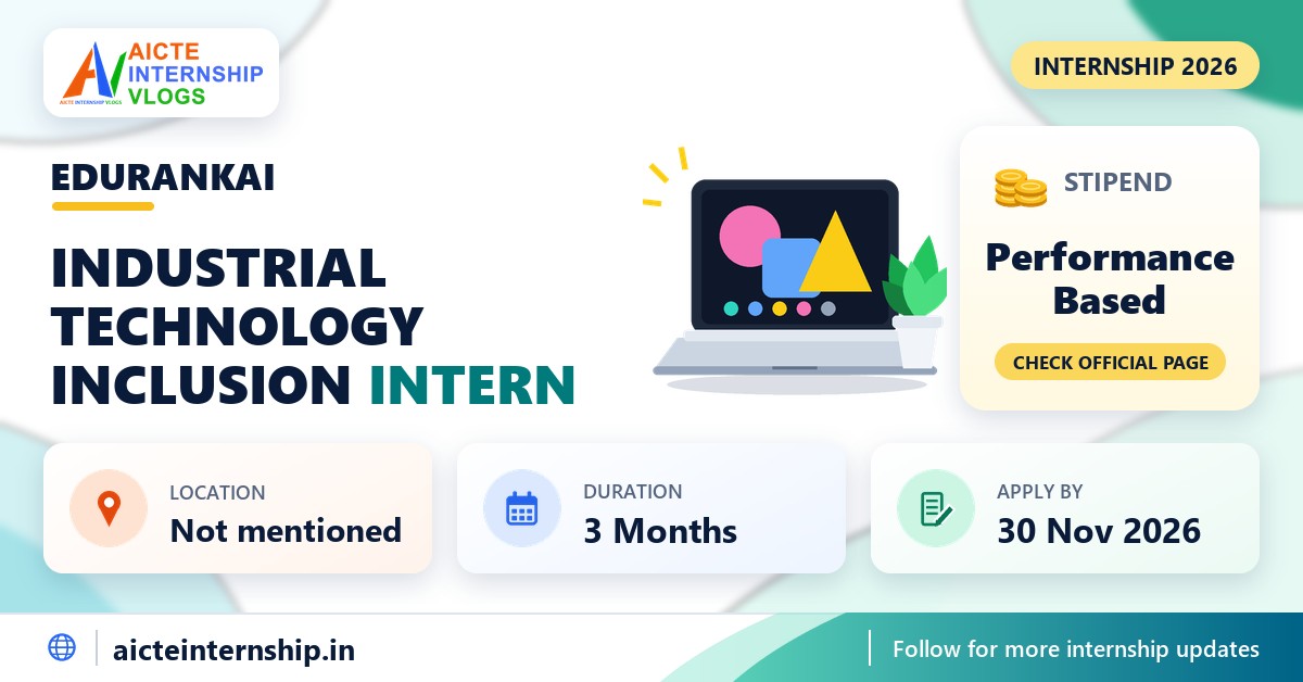 EduRankAI Industrial Technology Inclusion Internship 2026