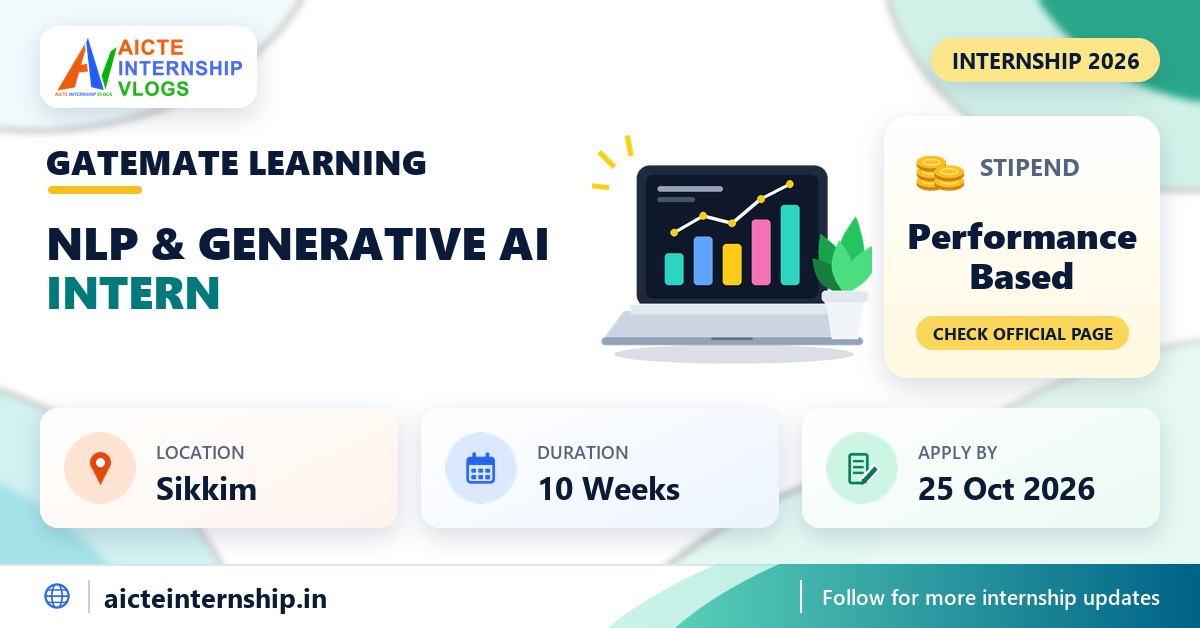 GateMate Learning NLP & Generative AI Internship 2026