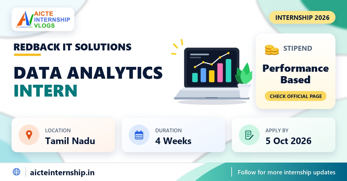 Redback IT Solutions Data Analytics Internship: Performance Based