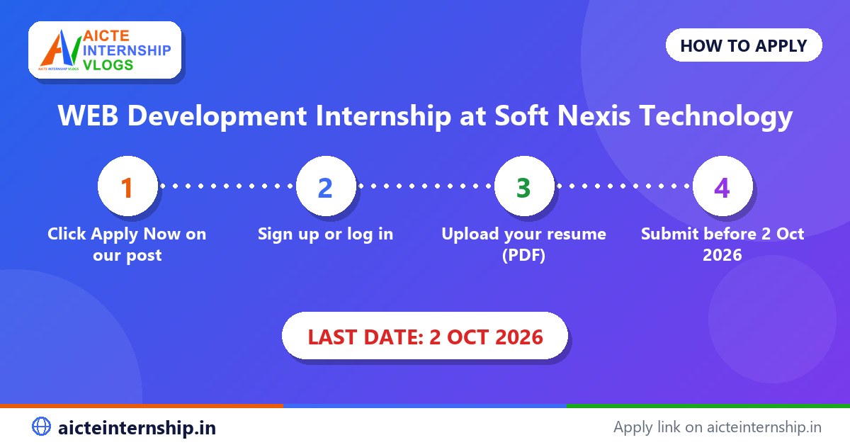 soft-nexis-technology-web-development-internship-2026-how-to-apply Soft Nexis Technology WEB Development Internship 2026