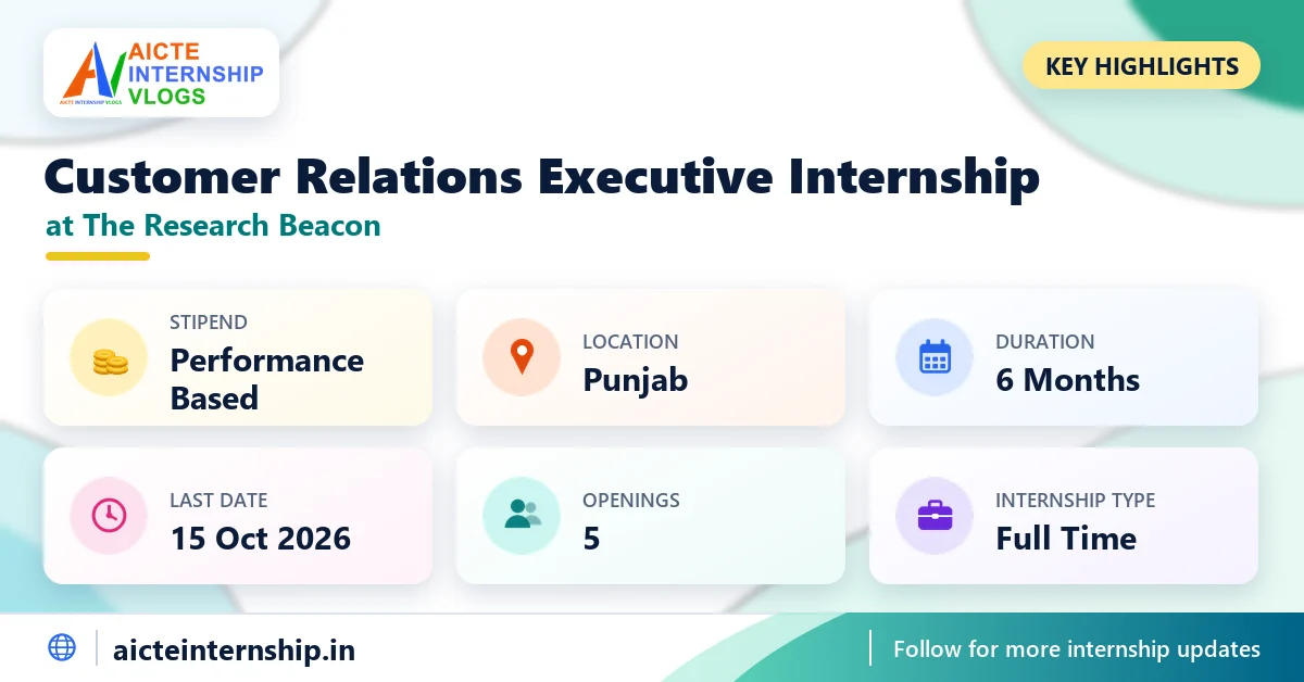 the-research-beacon-customer-relations-executive-internship-2026-highlights The Research Beacon Customer Relations Executive Internship