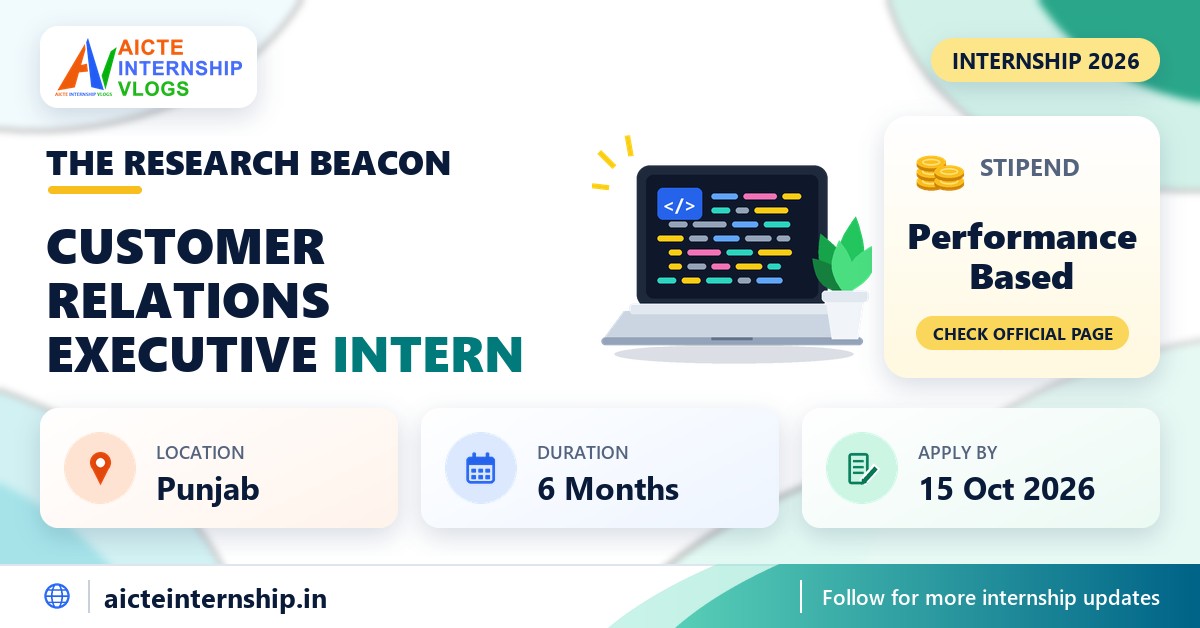 The Research Beacon Customer Relations Executive Internship