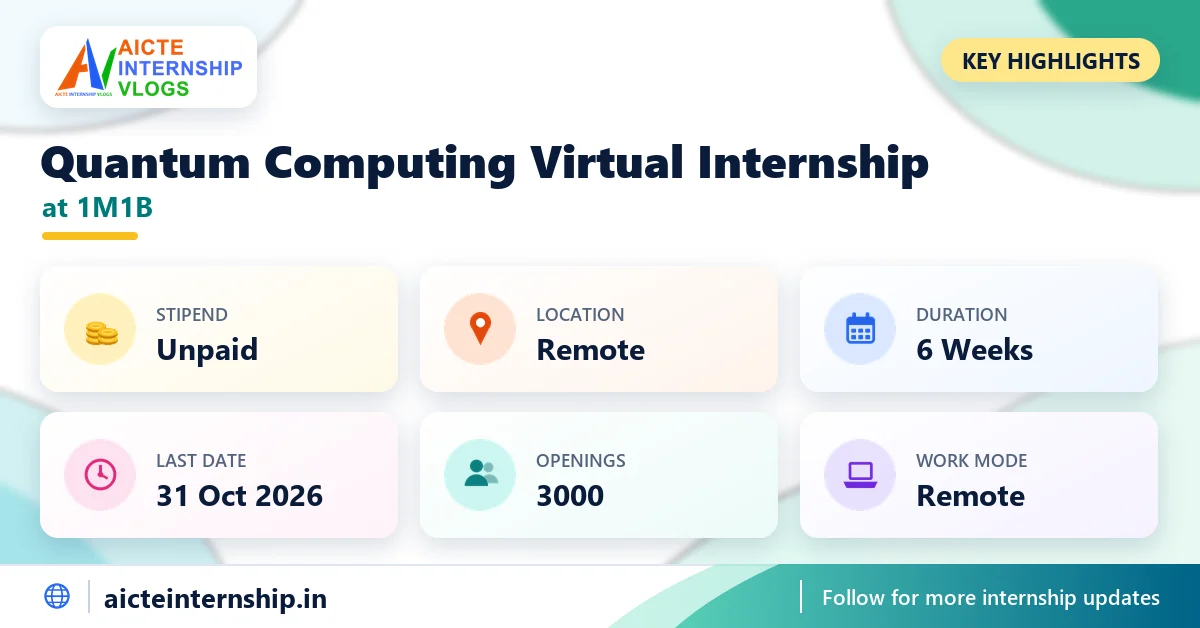 1m1b-quantum-computing-virtual-internship-2026-highlights 1M1B Quantum Computing Virtual Internship 2026: Unpaid