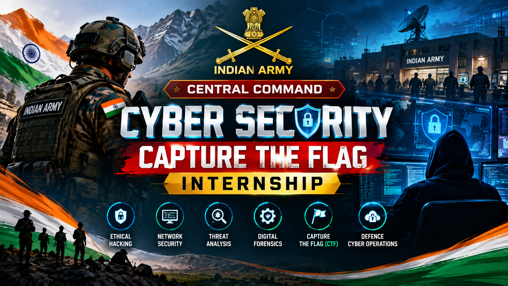 Indian Army Central Command Cyber Security – Capture the flag Internship