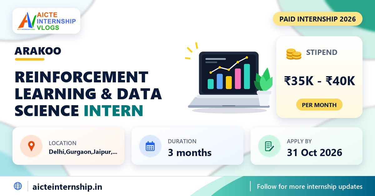 Arakoo Reinforcement Learning & Data Science Internship 2026