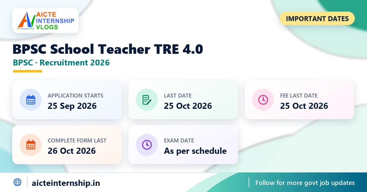 bpsc-school-teacher-tre-4-0-recruitment-2026-dates BPSC School Teacher TRE 4.0 Recruitment 2026: 32,388 Posts
