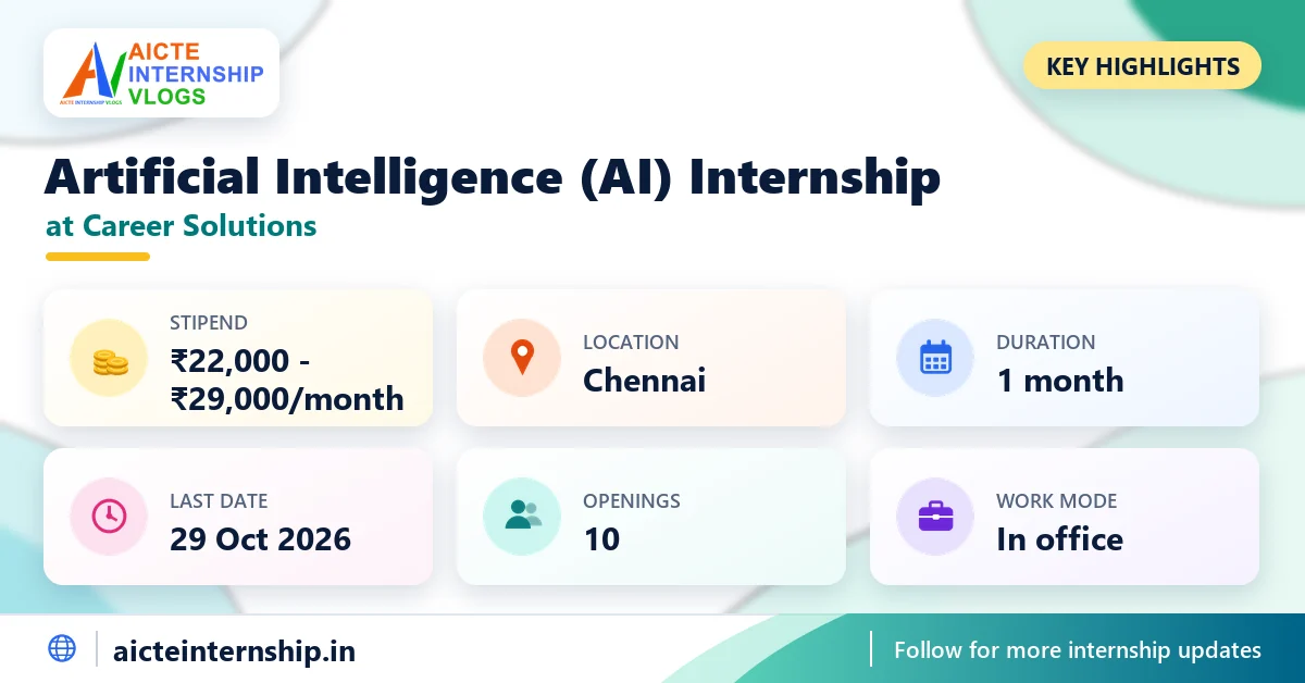 career-solutions-artificial-intelligence-ai-internship-2026-highlights Career Solutions Artificial Intelligence (AI) Internship