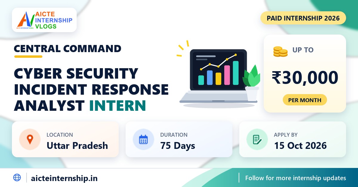 Indian Army Central Command Cyber Security Incident Response Internship