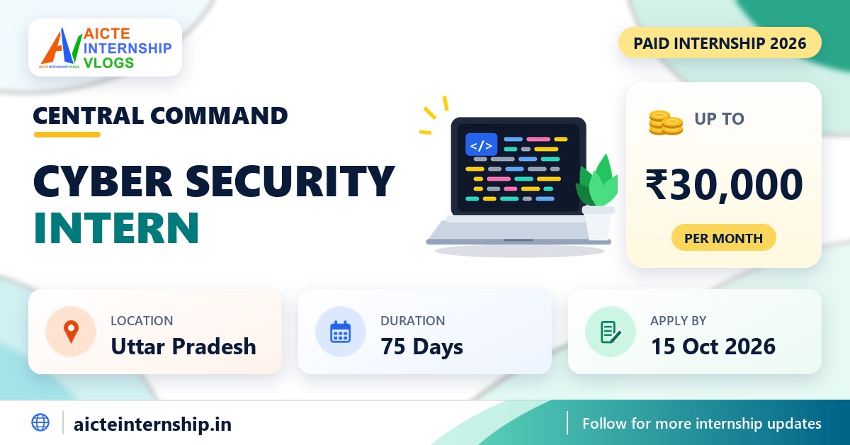 Indian Army Central Command Cyber Security Internship 2026