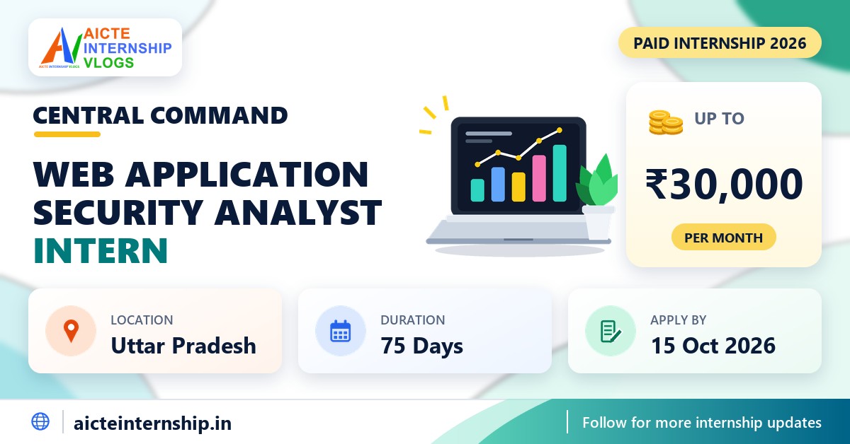 Indian Army Web Application Security Analyst Internship 2026