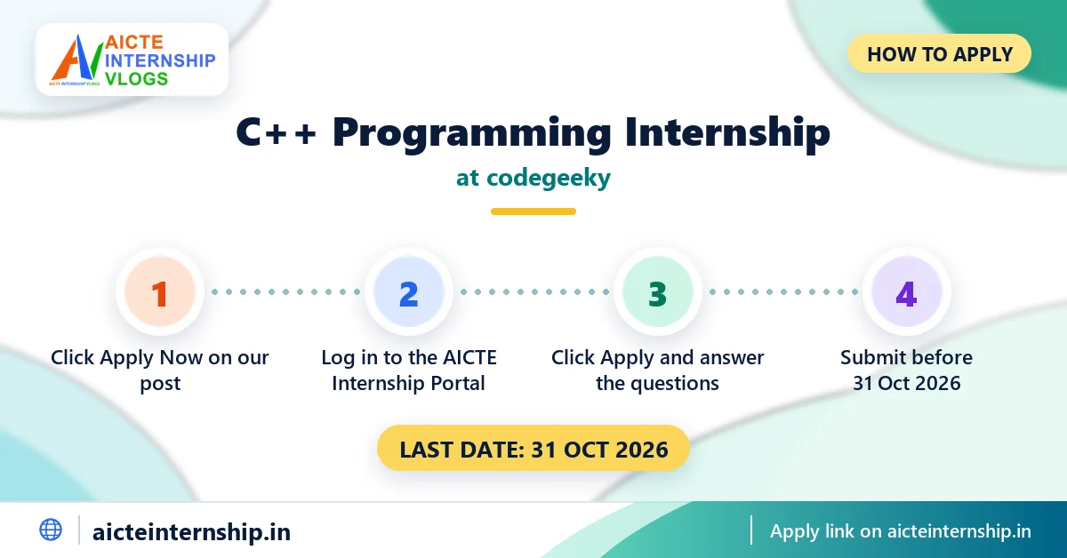 codegeeky-c-programming-internship-2026-how-to-apply codegeeky C++ Programming Internship 2026: Performance Based