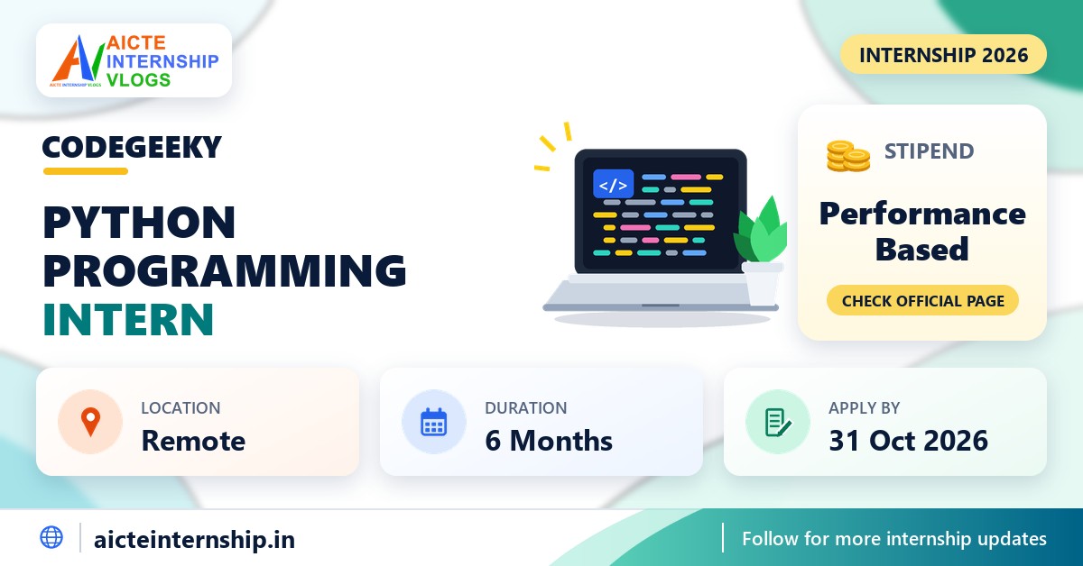 codegeeky Python Programming Internship: Performance Based