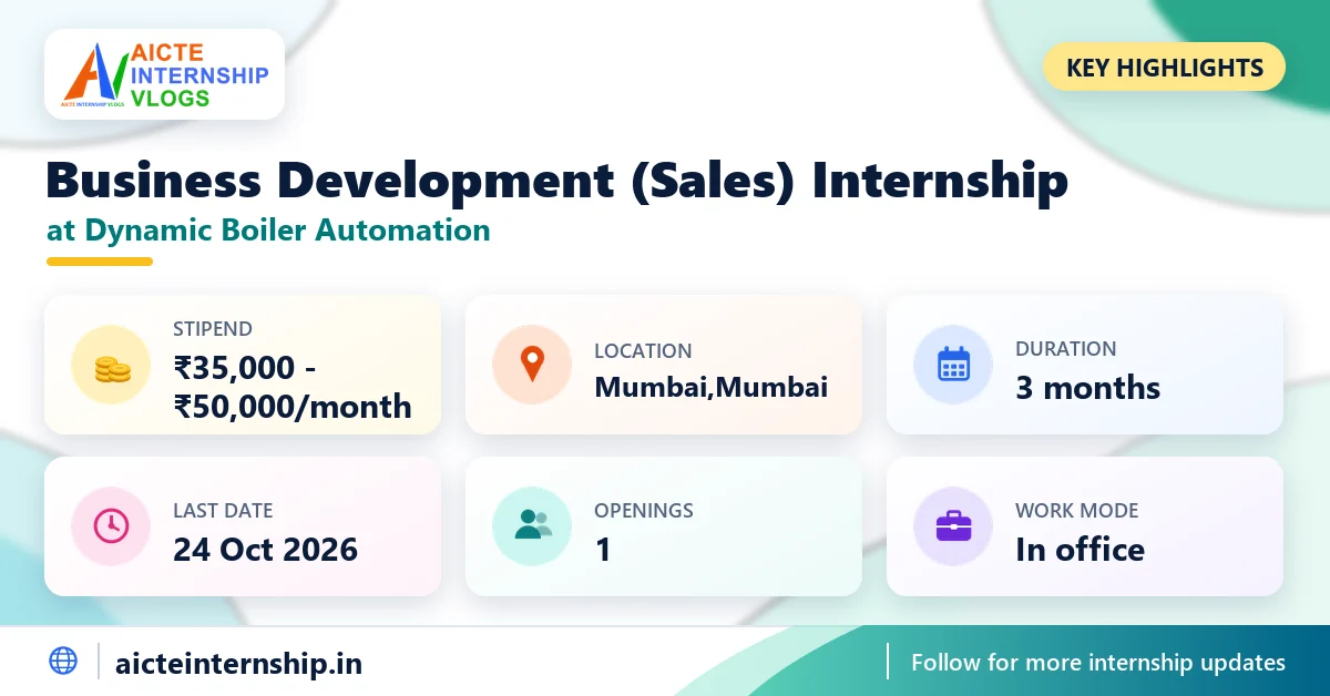 dynamic-boiler-automation-business-development-internship-2026-highlights Dynamic Boiler Automation Business Development Internship