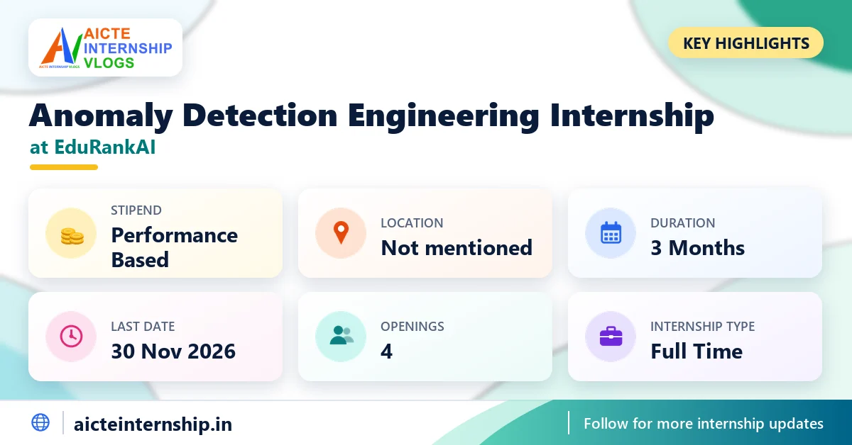 edurankai-anomaly-detection-engineering-internship-2026-highlights EduRankAI Anomaly Detection Engineering Internship 2026