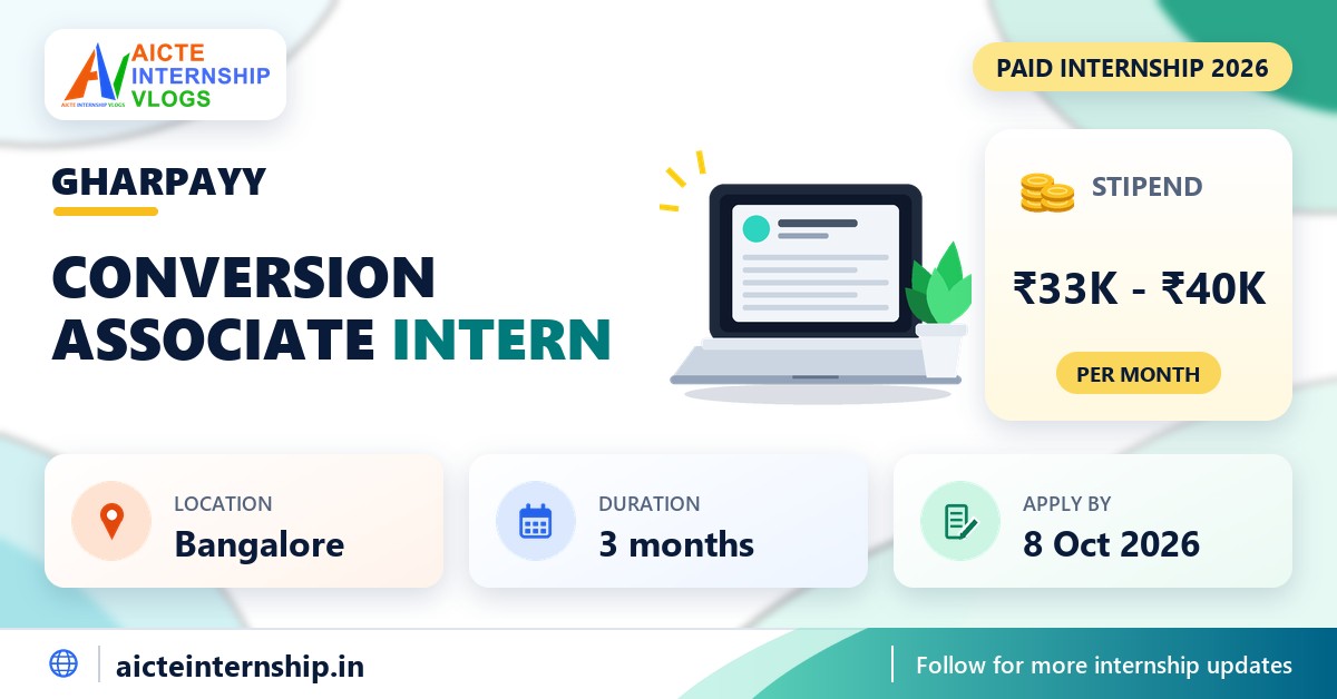 Gharpayy Conversion Associate Internship 2026