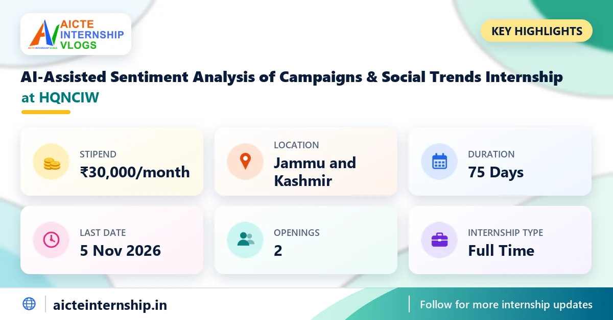 hqnciw-ai-assisted-sentiment-analysis-internship-2026-highlights HQNCIW AI-Assisted Sentiment Analysis Internship 2026