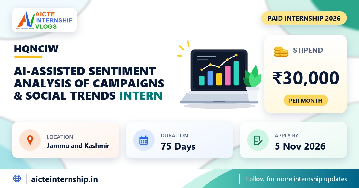 HQNCIW AI-Assisted Sentiment Analysis Internship 2026