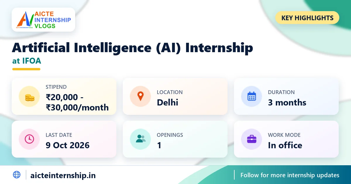 ifoa-artificial-intelligence-ai-internship-2026-highlights IFOA Artificial Intelligence (AI) Internship 2026