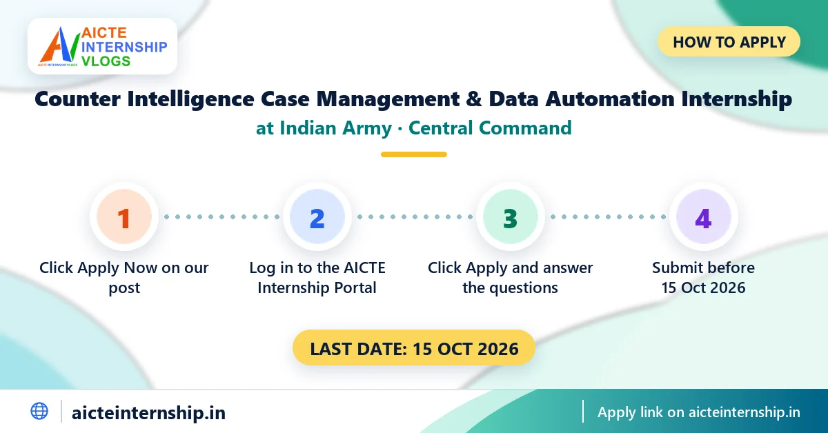 indian-army-central-command-counter-intelligence-case-management-and-data-intern-how-to-apply Indian Army Counter Intelligence Case Management Internship 2026