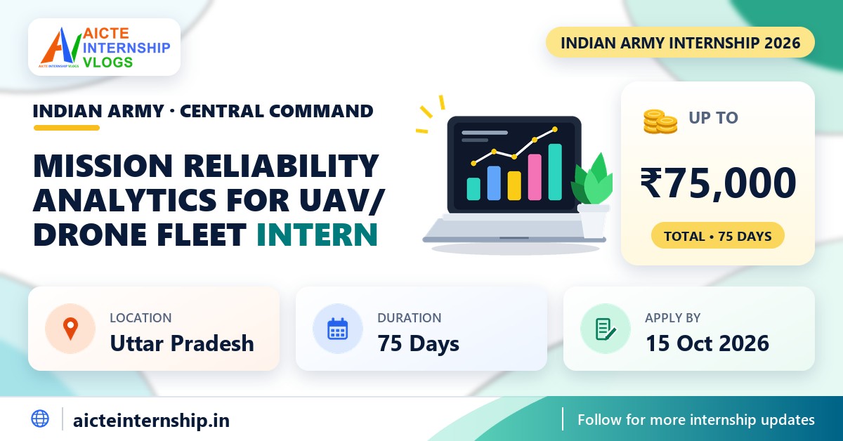 Indian Army Mission Reliability Analytics for UAV Internship 2026