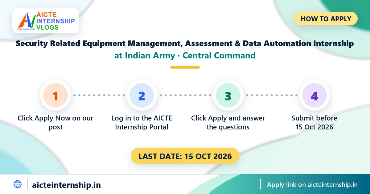 indian-army-central-command-security-related-equipment-management-internship-202-how-to-apply Indian Army Security Related Equipment Management Internship 2026