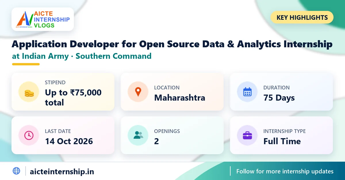 indian-army-southern-command-application-developer-for-open-source-data-internsh-highlights Indian Army Application Developer for Open Source Data Internship