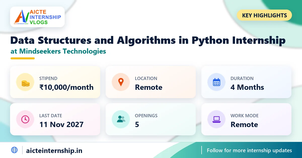 mindseekers-technologies-data-structures-internship-2026-highlights Mindseekers Technologies Data Structures Internship 2026