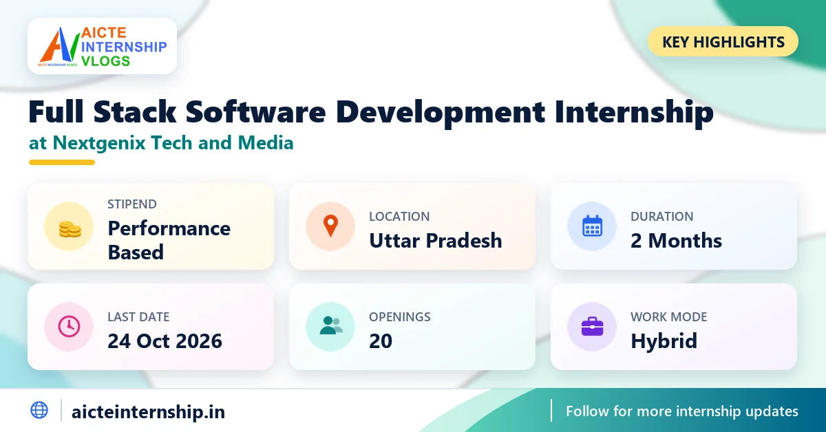 nextgenix-tech-and-media-full-stack-software-internship-2026-highlights Nextgenix Tech and Media Full Stack Software Internship 2026