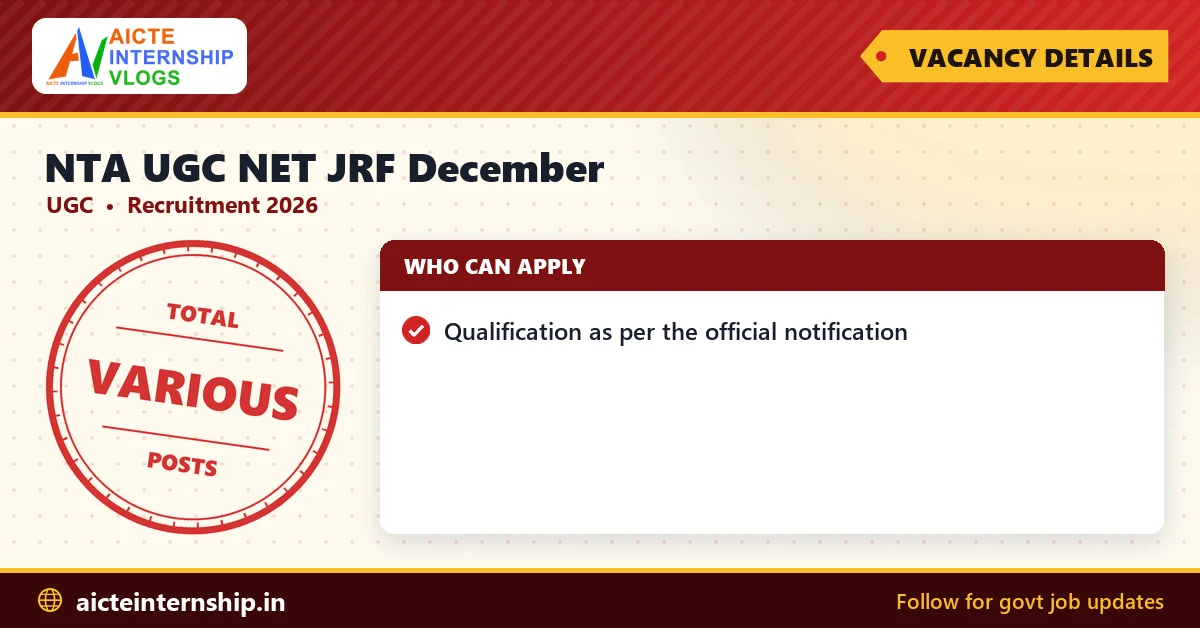 nta-ugc-net-jrf-december-recruitment-2026-vacancy NTA UGC NET JRF December Recruitment 2026