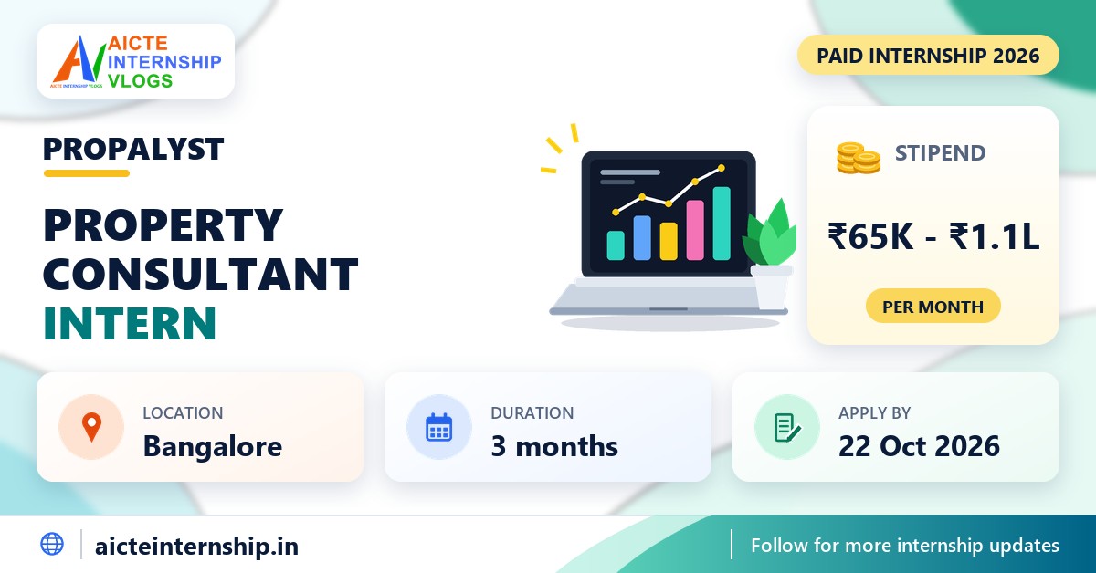 Propalyst Property Consultant Internship 2026