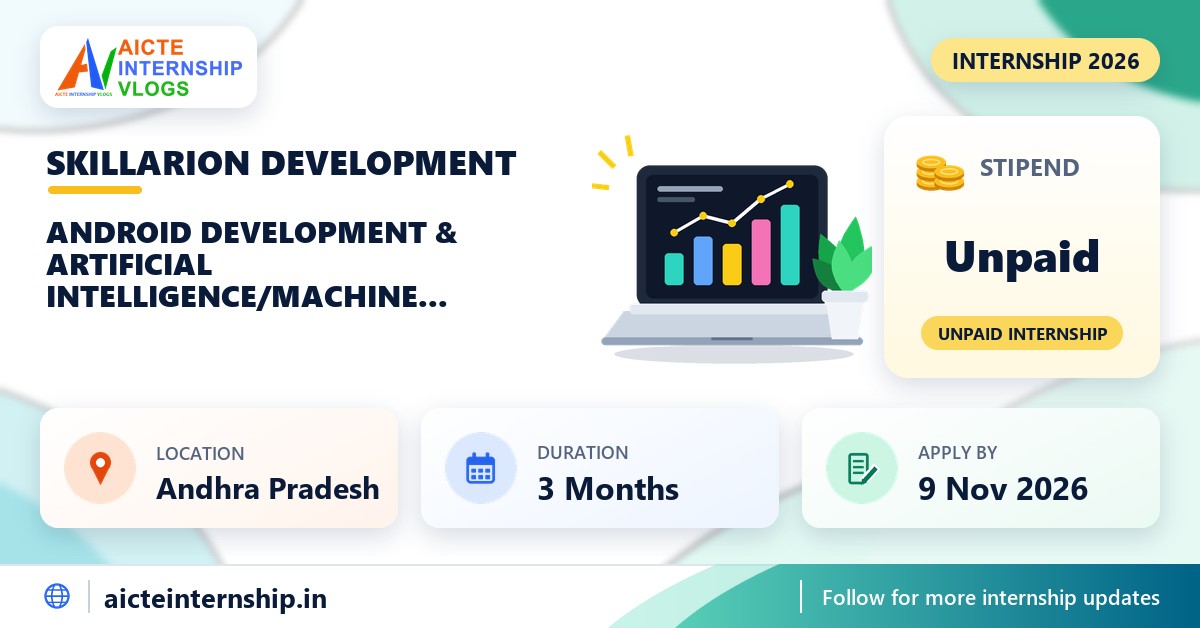 Skillarion Development Android Development Internship 2026