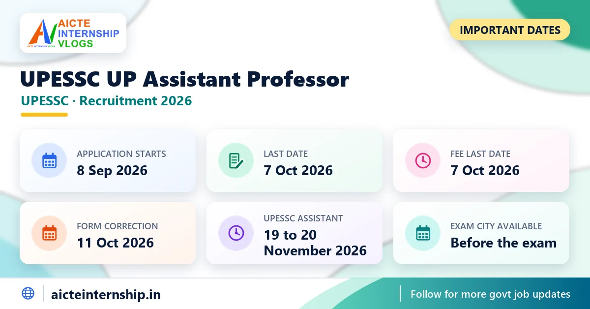 upessc-up-assistant-professor-recruitment-2026-dates UPESSC UP Assistant Professor Recruitment 2026: 1,936 Posts