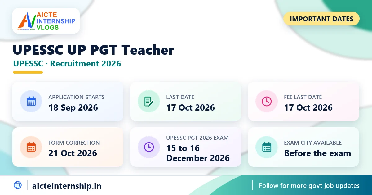 upessc-up-pgt-teacher-recruitment-2026-dates UPESSC UP PGT Teacher Recruitment 2026: 2,607 Posts