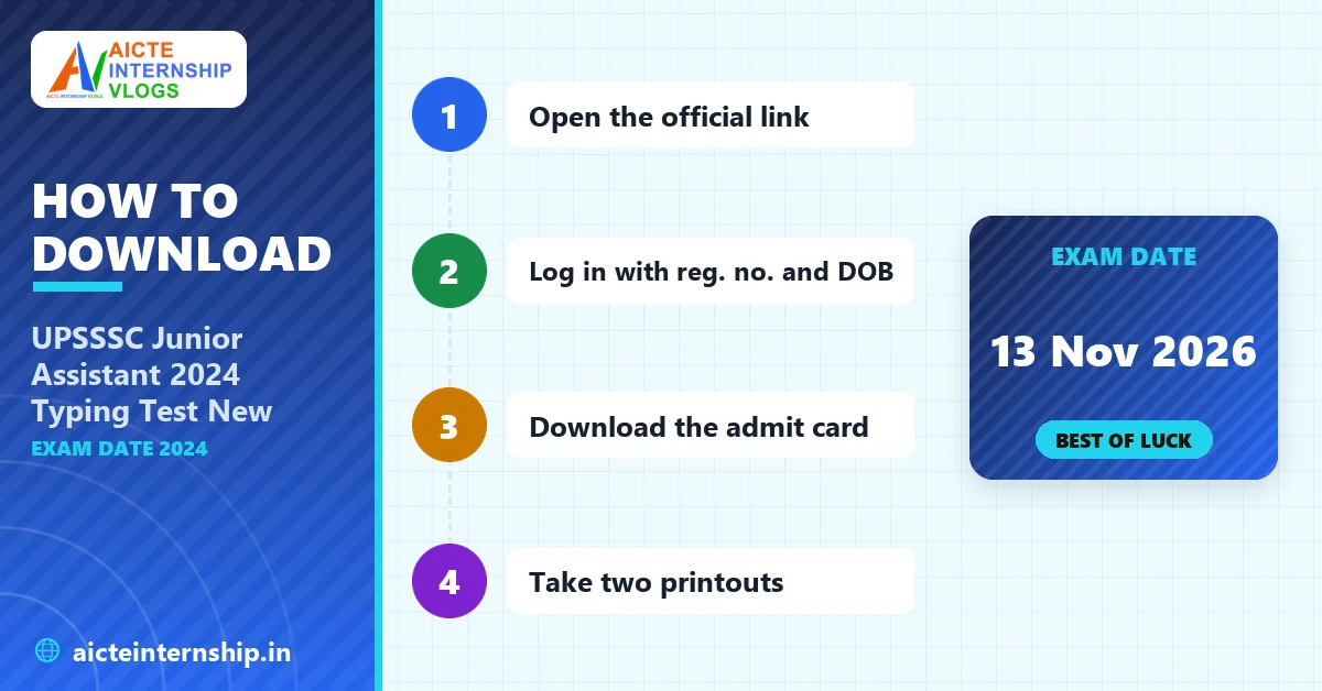 upsssc-junior-assistant-2024-typing-test-new-exam-date-2024-steps UPSSSC Junior Assistant 2024 Typing Test New Exam Date 2024