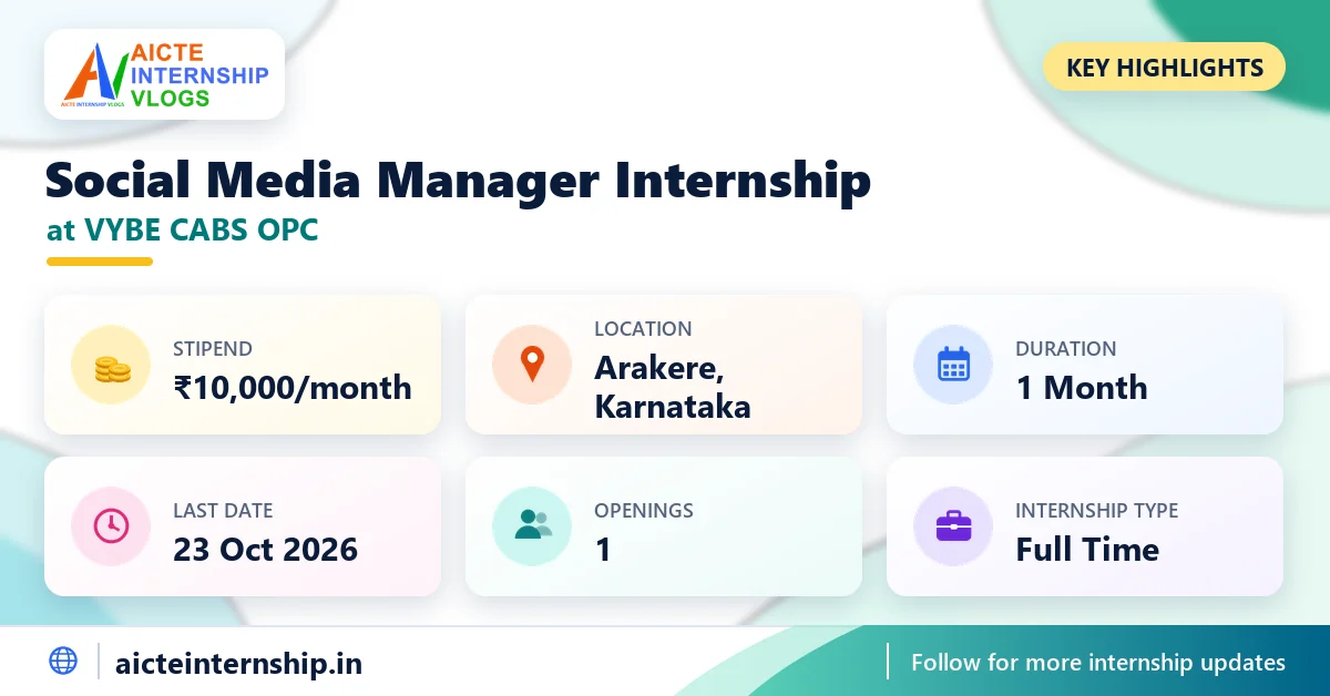 vybe-cabs-opc-social-media-manager-internship-2026-highlights VYBE CABS OPC Social Media Manager Internship: ₹10,000/Month